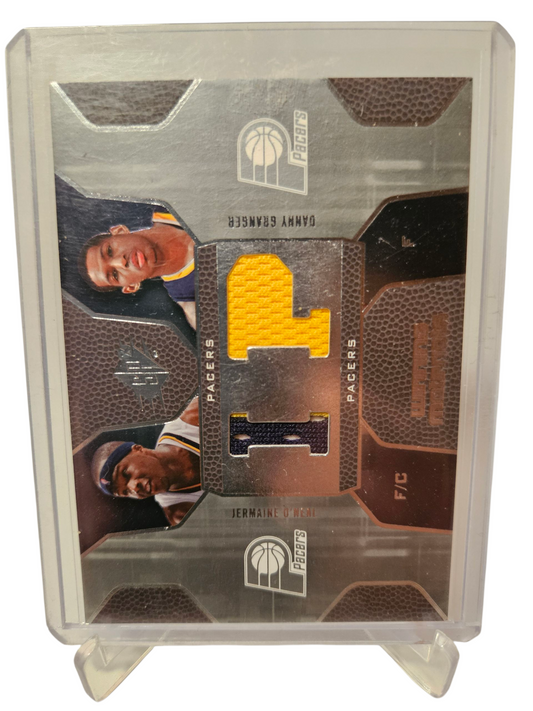 2007-08 Upper Deck SP #WMC-GO Jermaine ONeil/Danny Granger Rookie Card Winning Materials Duel Game Worn Patches