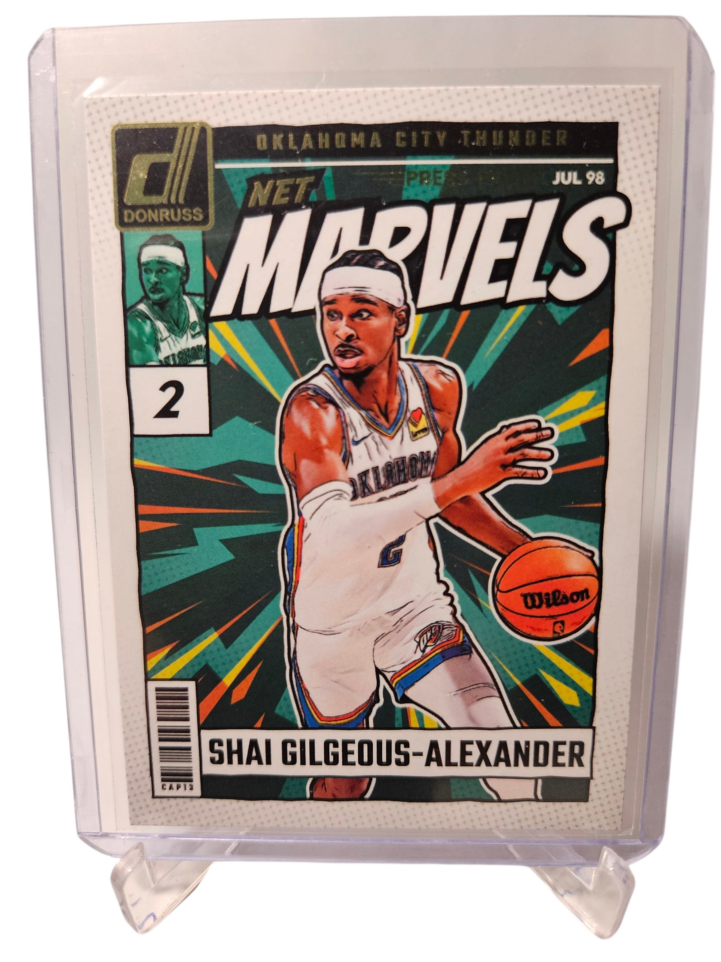2024-25 Panini Donruss #12 Shai Gilgeous-Alexander Net Marvels Gold Press Proof