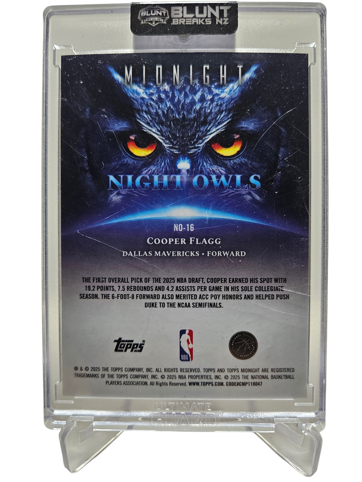 2025-26 Topps Midnight #NO-16 Cooper Flag Rookie Card Night Owls SSP