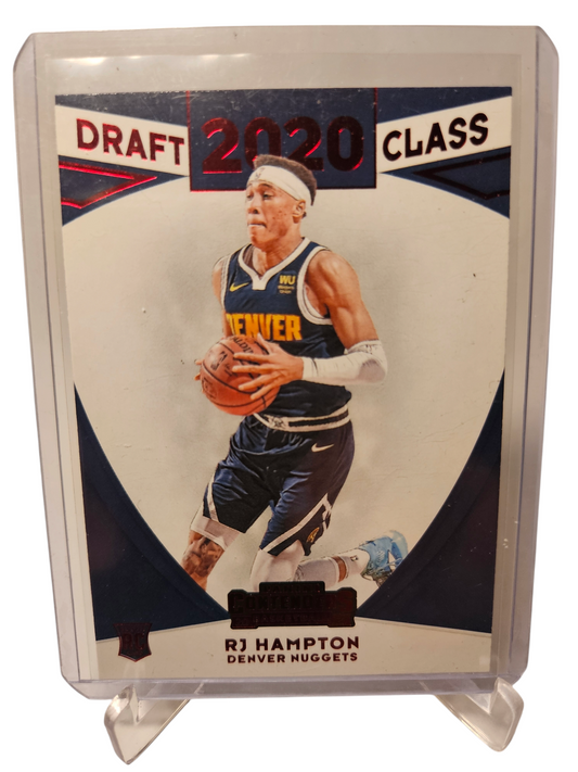 2020-21 Panini Contenders #28 RJ Hampton Rookie Card Draft Class