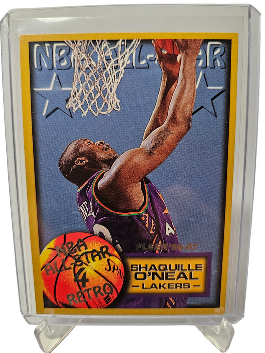 1996-97 Fleer #289 Shaquille O'Neal NBA All-Star Retro 4