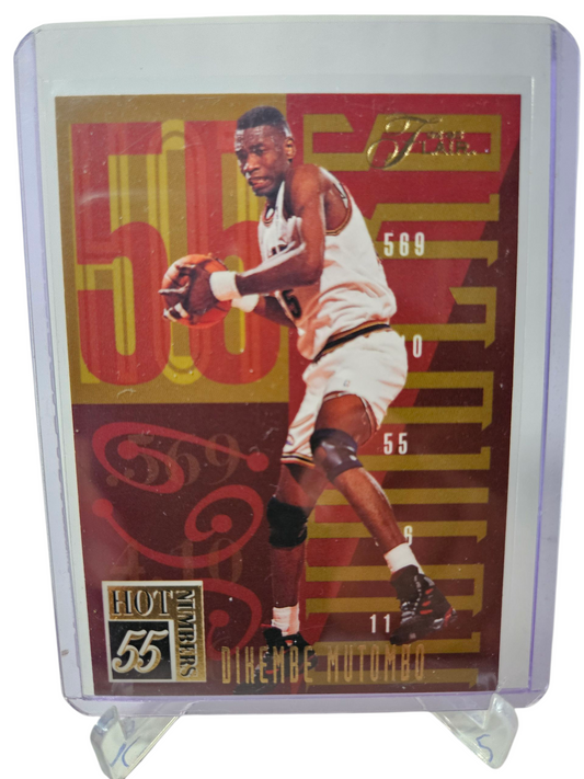(1994-95 Flair #10 of 20 Dikembe Mutombo Hot Numbers