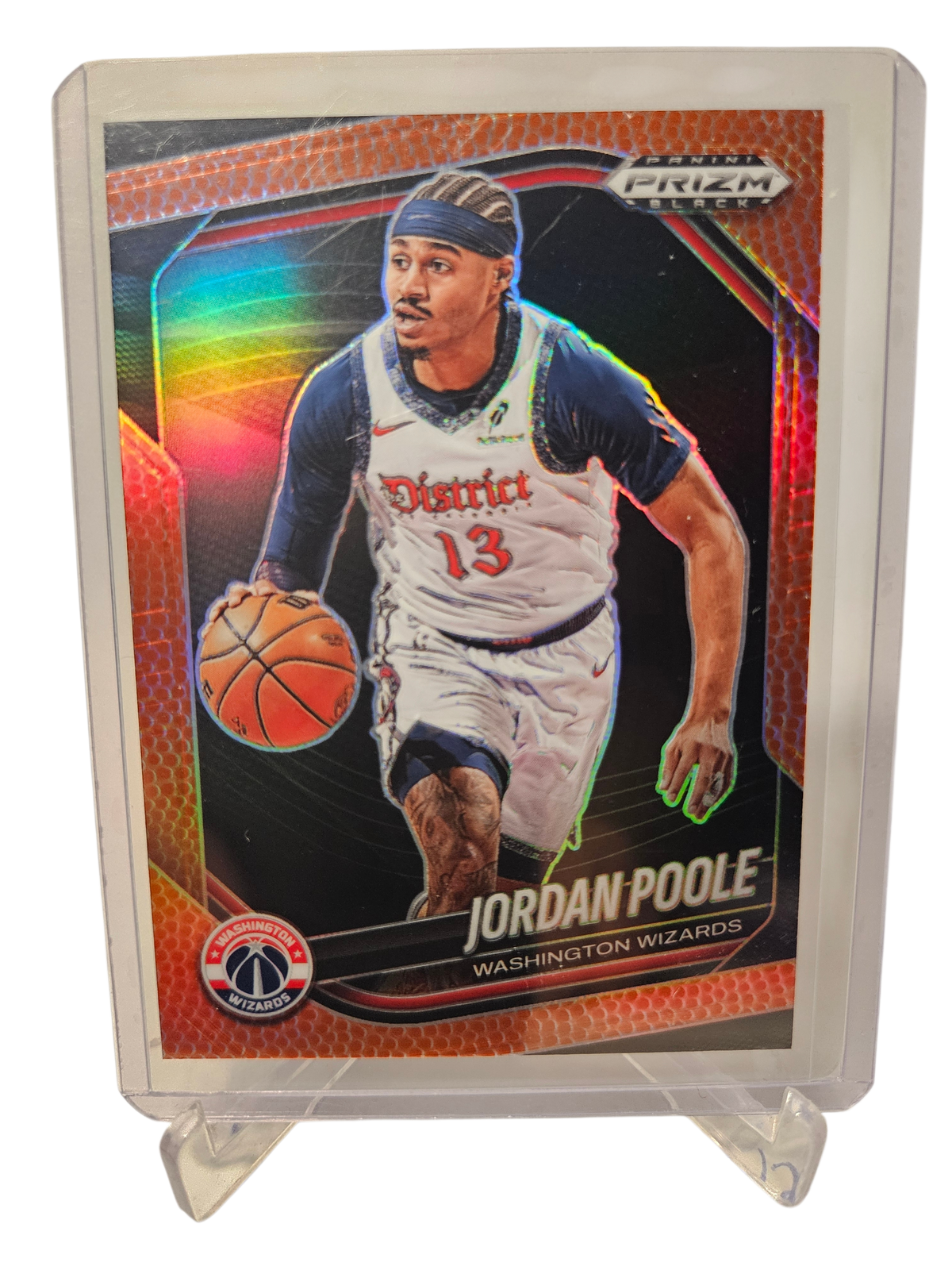 2024-25 Panini Black #67 Jordan Poole Basketball Prizm 102/225