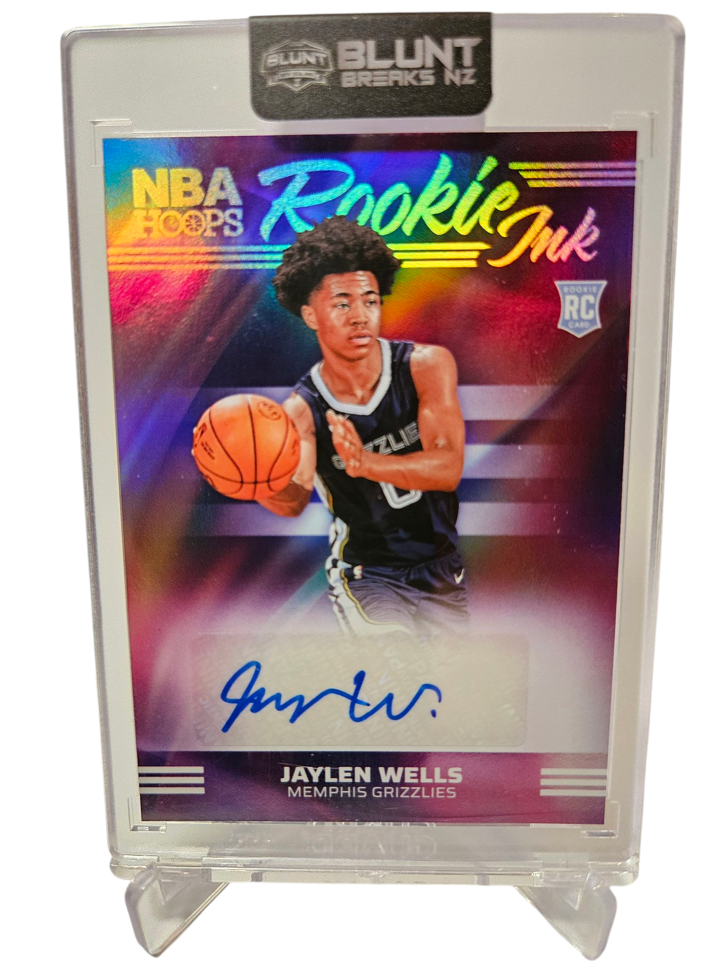 2024-25 Panini Hoops #RI-WEL Jaylen Wells Rookie Ink Autograph