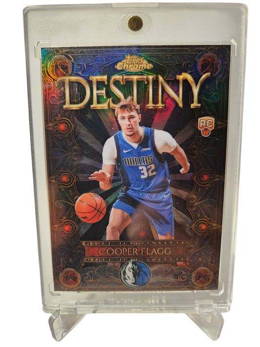 2025 Topps Chrome #D-1 Cooper Flag Rookie Card Destiny Refractor