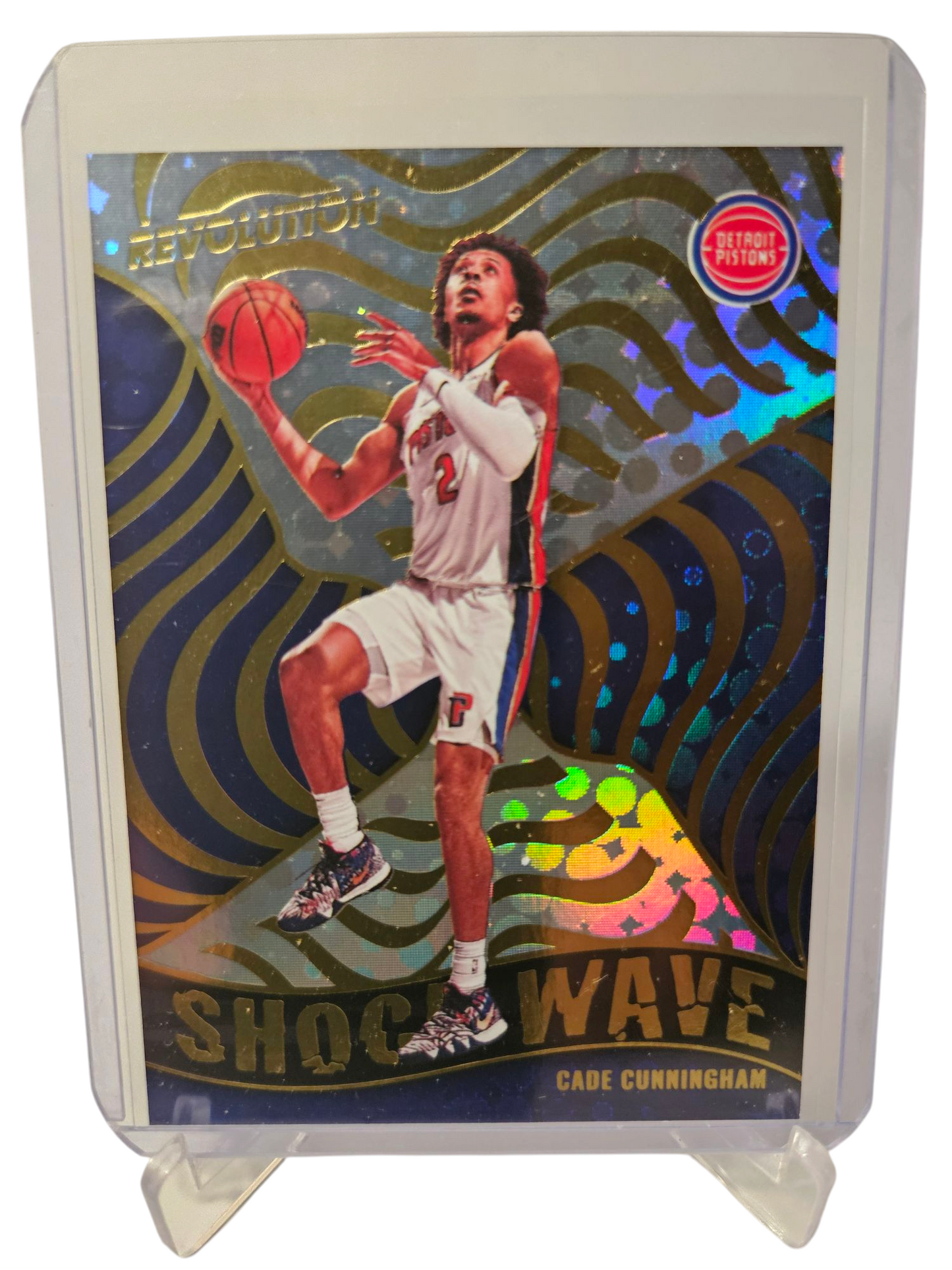 2021-22 Panini Revolution #14 Cade Cunningham Rookie Card Shockwave