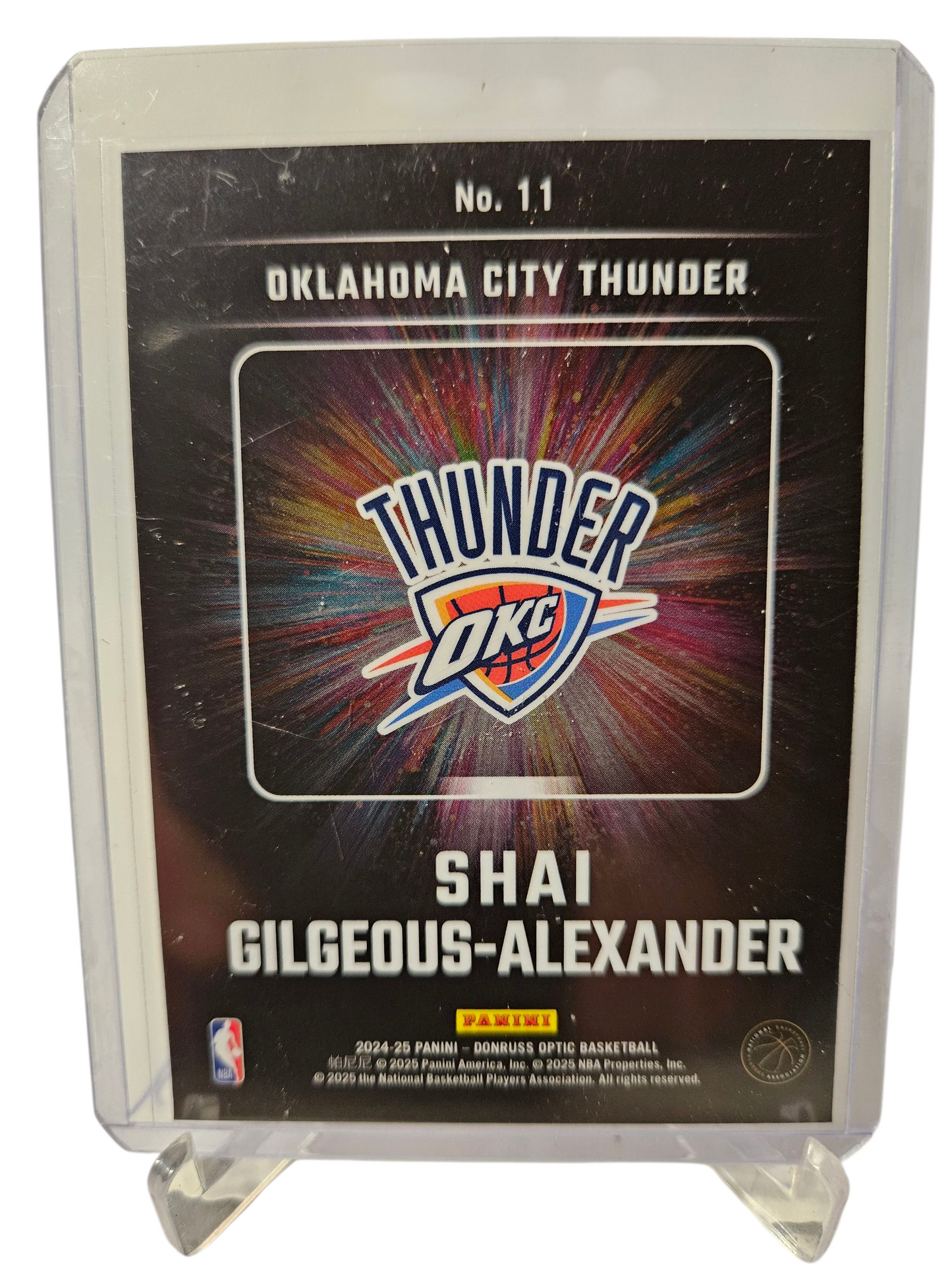 2024-25 Panini Donruss Optic #11 Shai Gilgeous-Alexander Lights Out