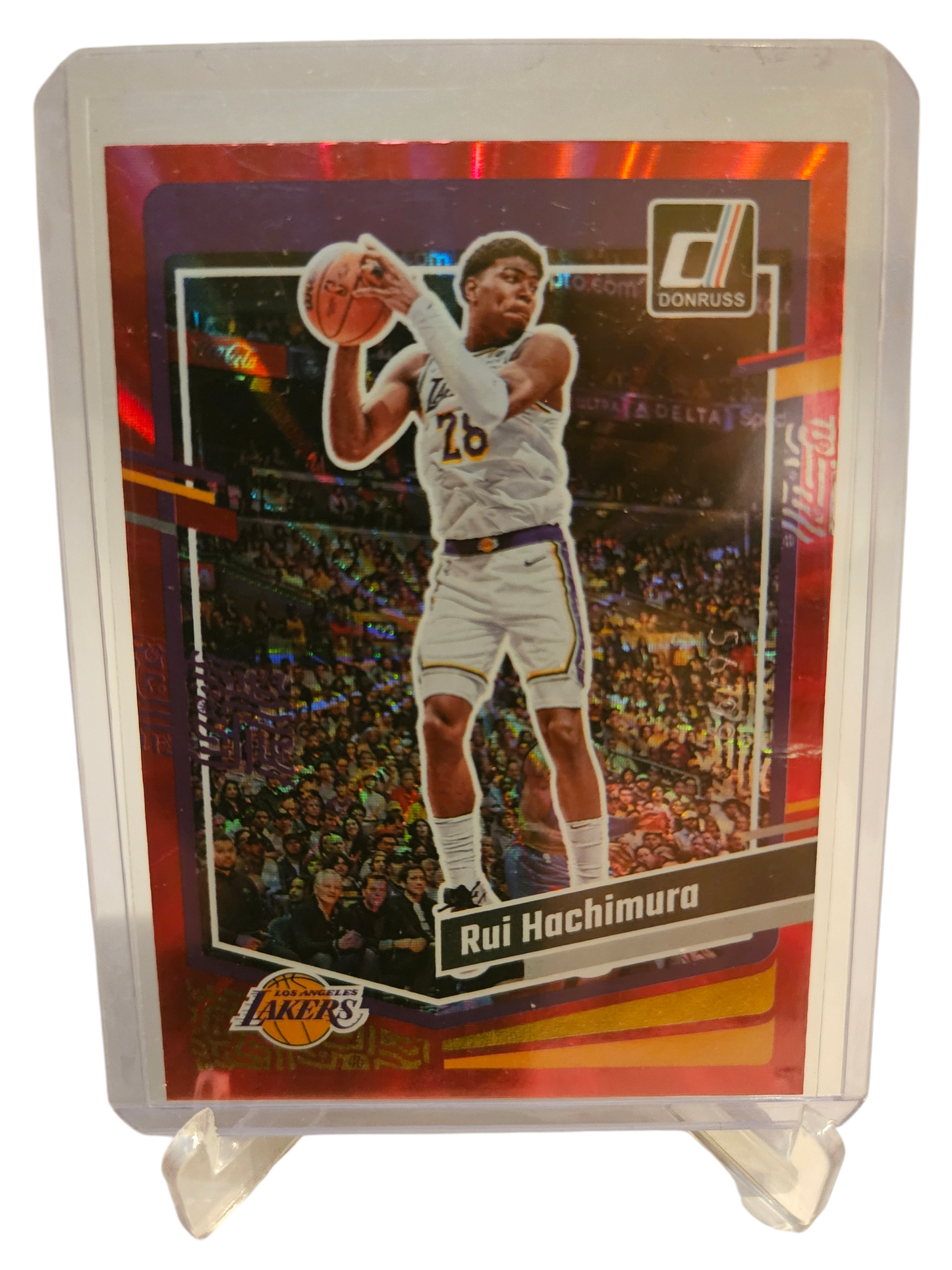 2023-24 Panini Donruss #37 Rui Hachimura Red Laser Holo