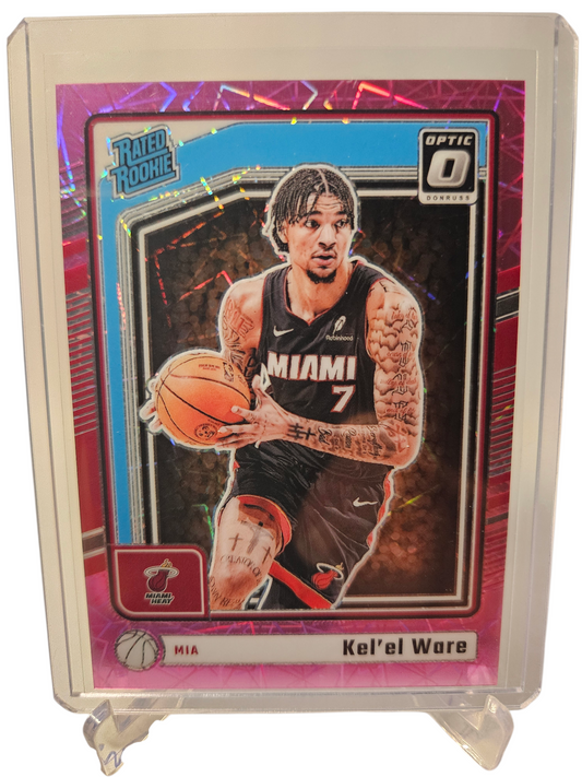 2024-25 Panini Donruss Optic #280 Kel'el Ware Rated Rookie Pink Velocity 19/79