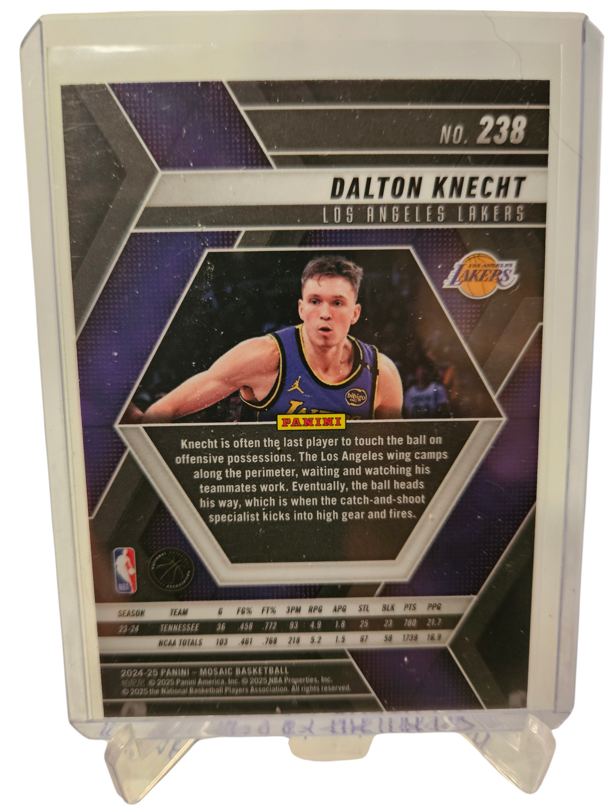 2024-25 Panini Mosaic #238 Dalton Knecht Rookie Card