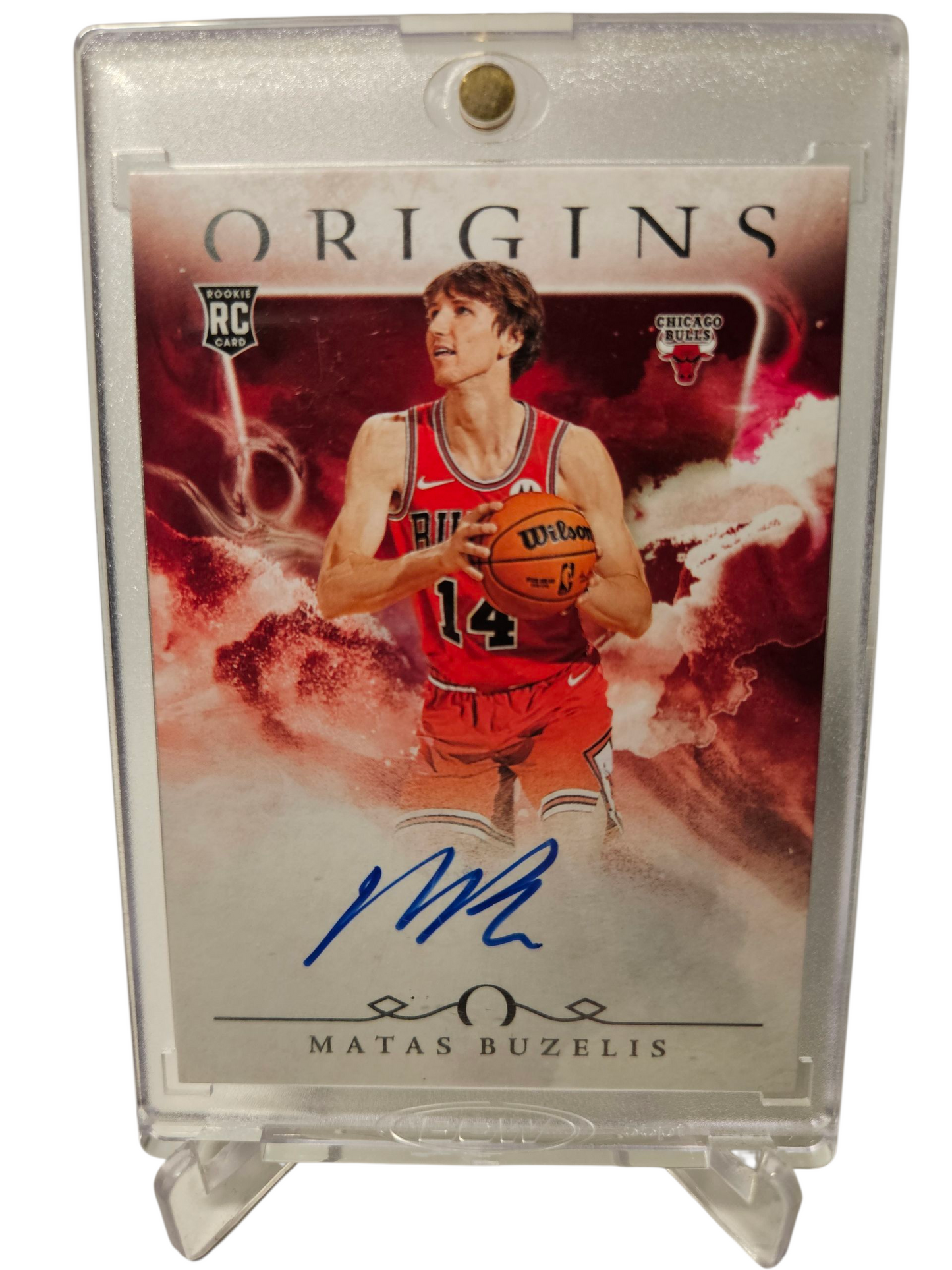 2024-25 Panini Origins #RA-MBB Matas Buzelis Rookie Card On Card Autograph