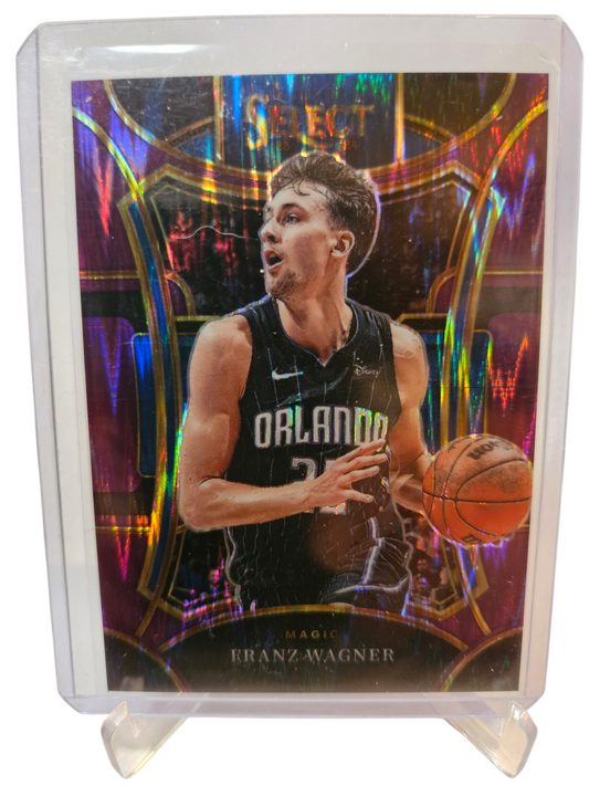 2023-24 Panini Select #384 Franz Wagner Purple Flash Mezzanine Prizm 087/175