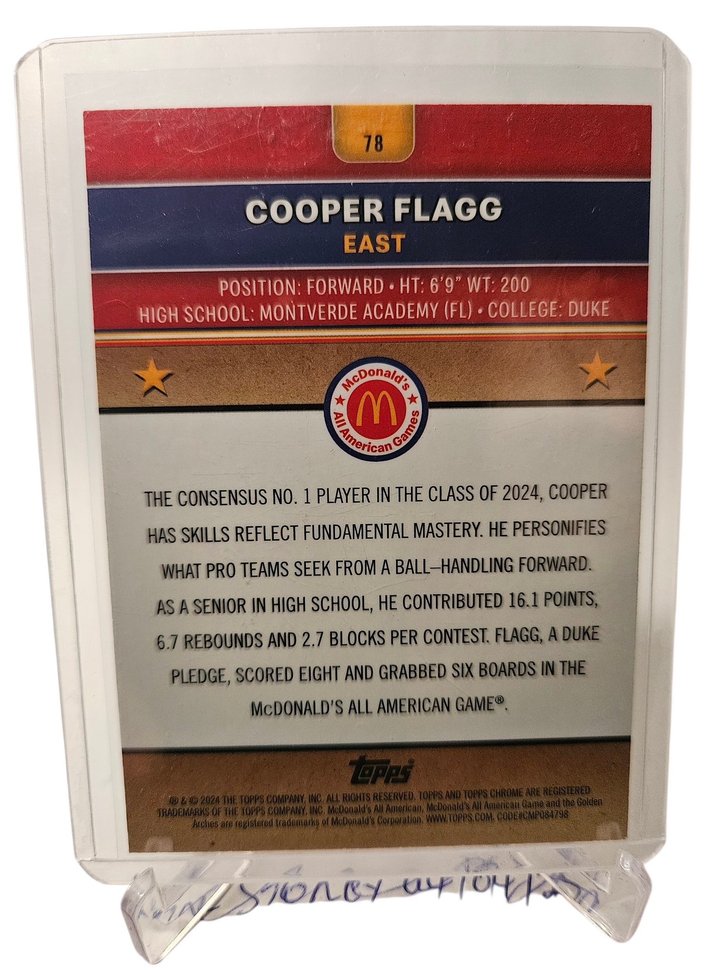 2024 Topps Chrome #78 Cooper Flag Rookie Card