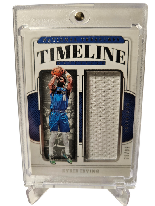 2024-25 Panini National Treasures #TM-IRV Kyrie Irving  Timeline Game Worn Patch 38/99
