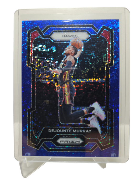 2023-24 Panini Prizm (Sparkle Pack) #112 Dejounte Murray Blue Sparkle Prizm 096/144