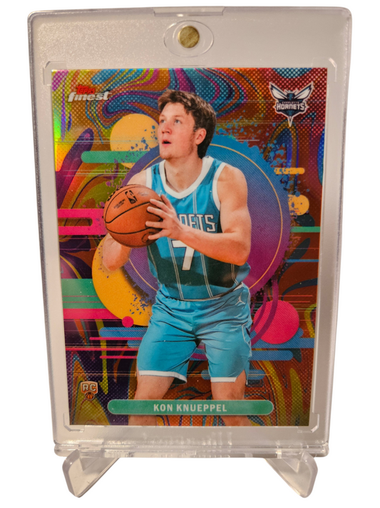 2025 Topps Finest #104 Kon Knueppel Rookie Card Uncommon