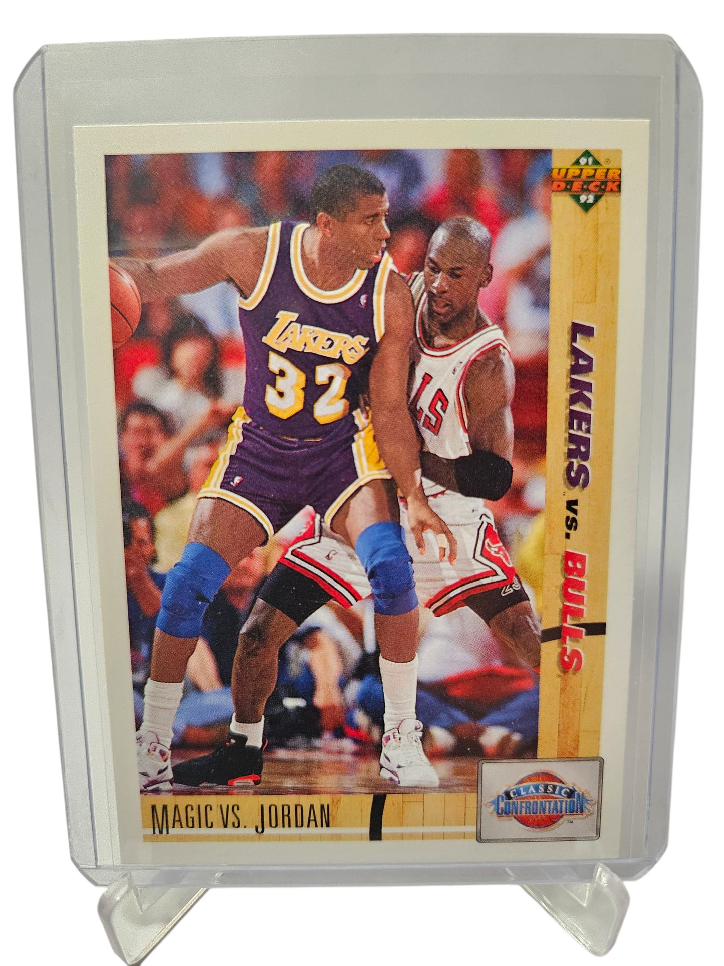 1991 Upper Deck #34 Magic VS Jordan Classic Confrontation