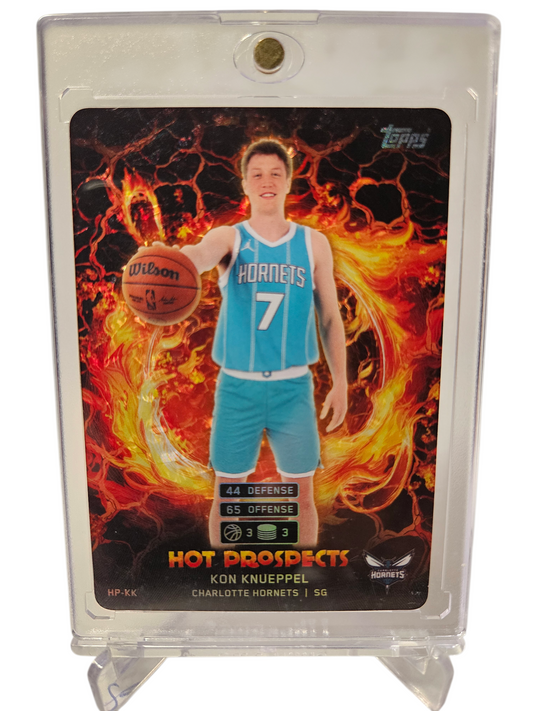 2025 Topps #HP-KK Kon Knueppel Rookie Card Hot Prospects
