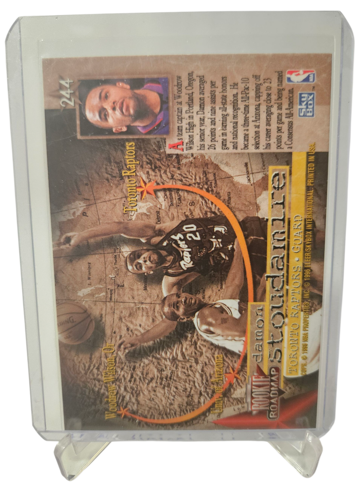 1996 Skybox #244 Damon Stoudamire Rookie Card