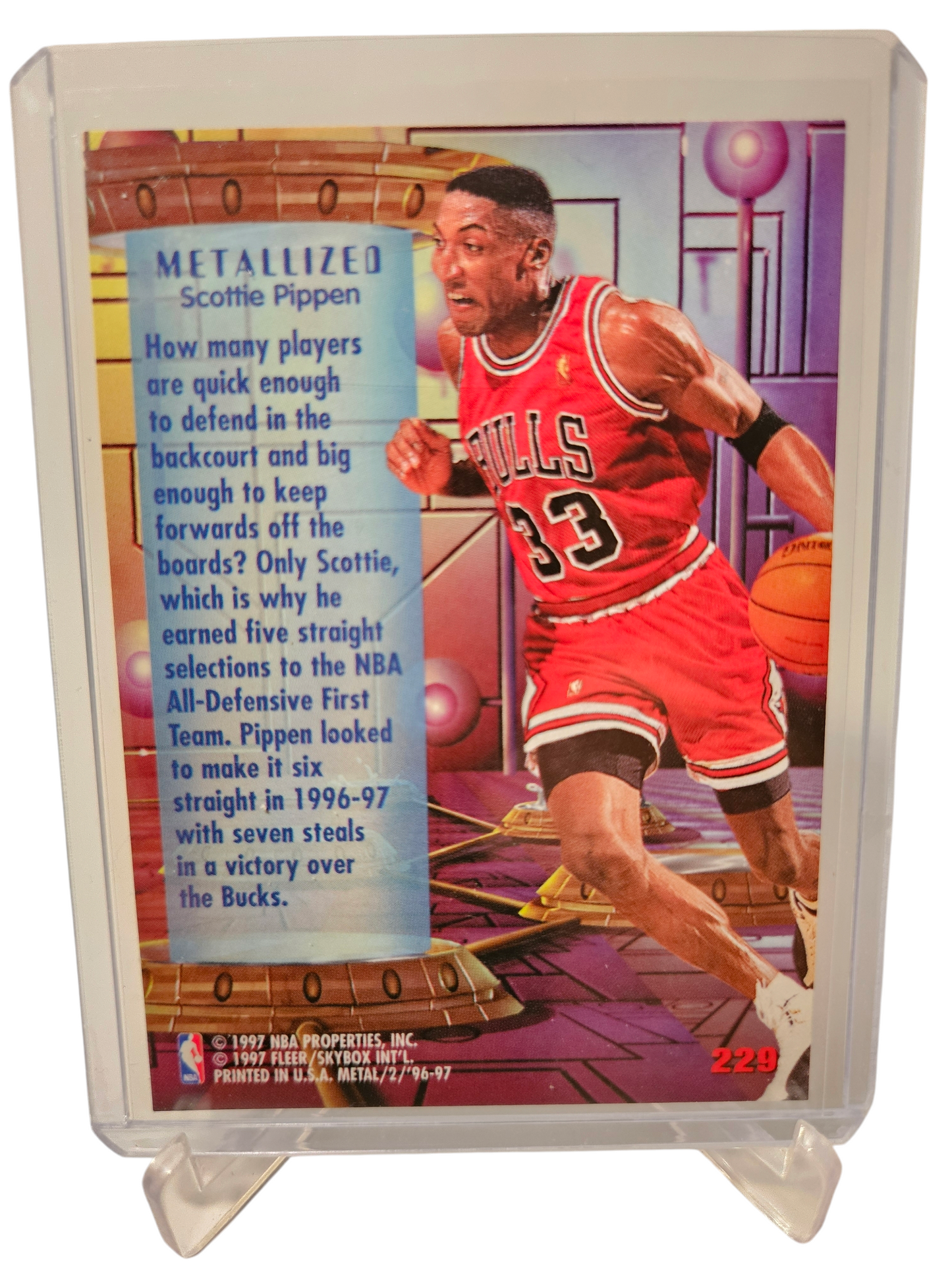 1996-97 Fleer Metal #229 Scottie Pippen Metallized