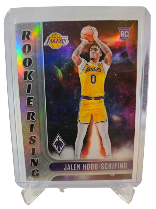 2023-24 Panini Phoenix #6 Jalen Hood-Schifino Rookie Rising Silver Holo