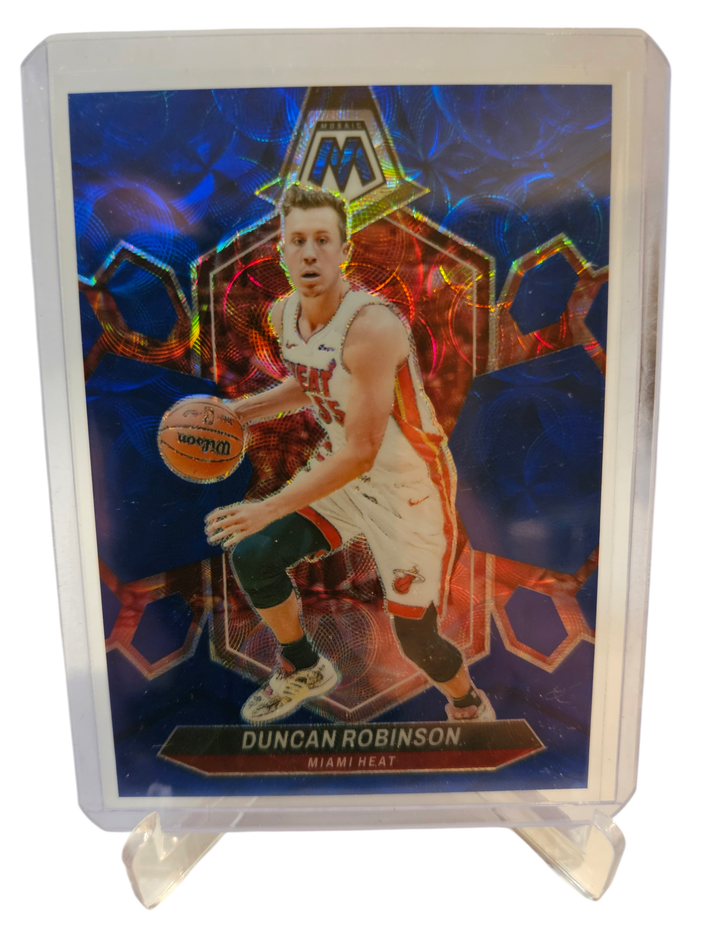 2023-24 Panini Mosaic International #55 Duncan Robinson Blue Scope Prizm 12/25