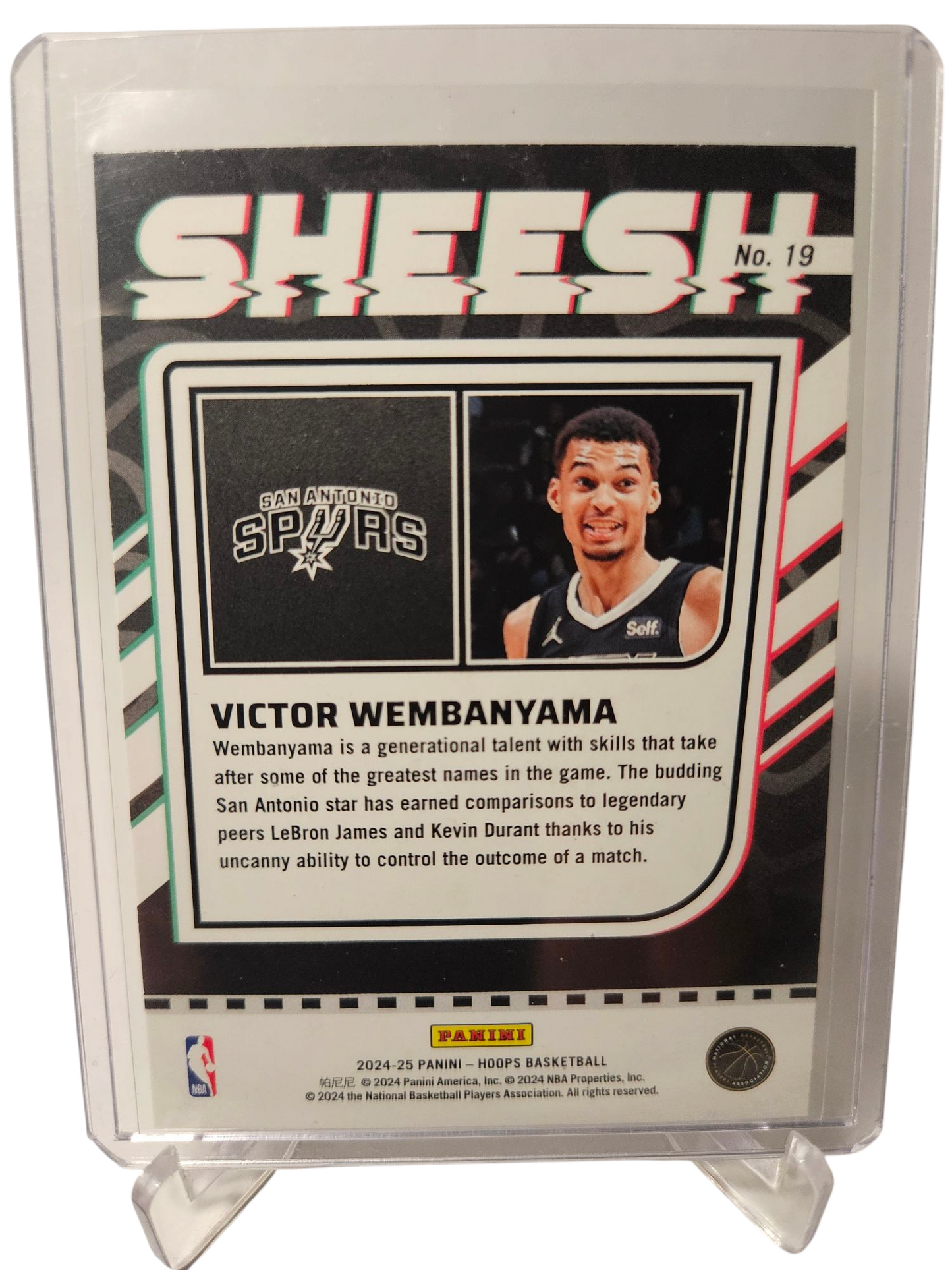 2024-25 Panini Hoops # Victor Wembanyama Sheesh Holo