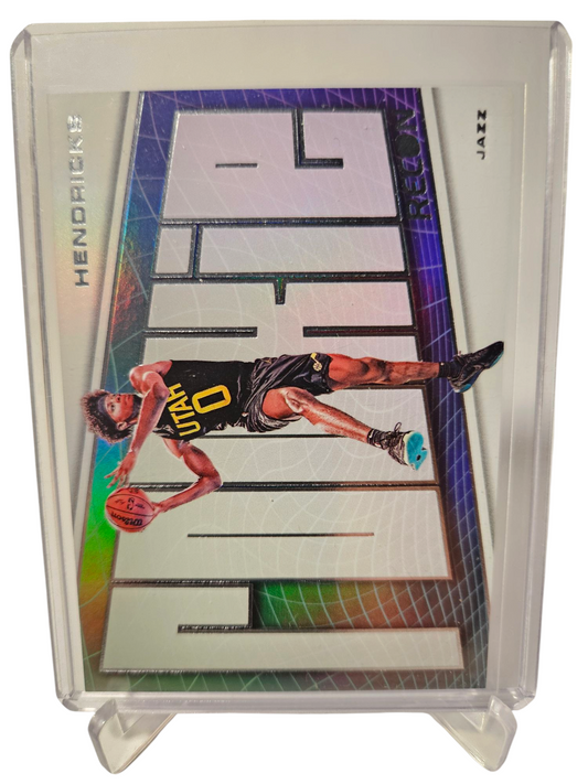 2023-24 Panini Recon #9 Taylor Hendricks Rookie Card Rookie Recon Holo