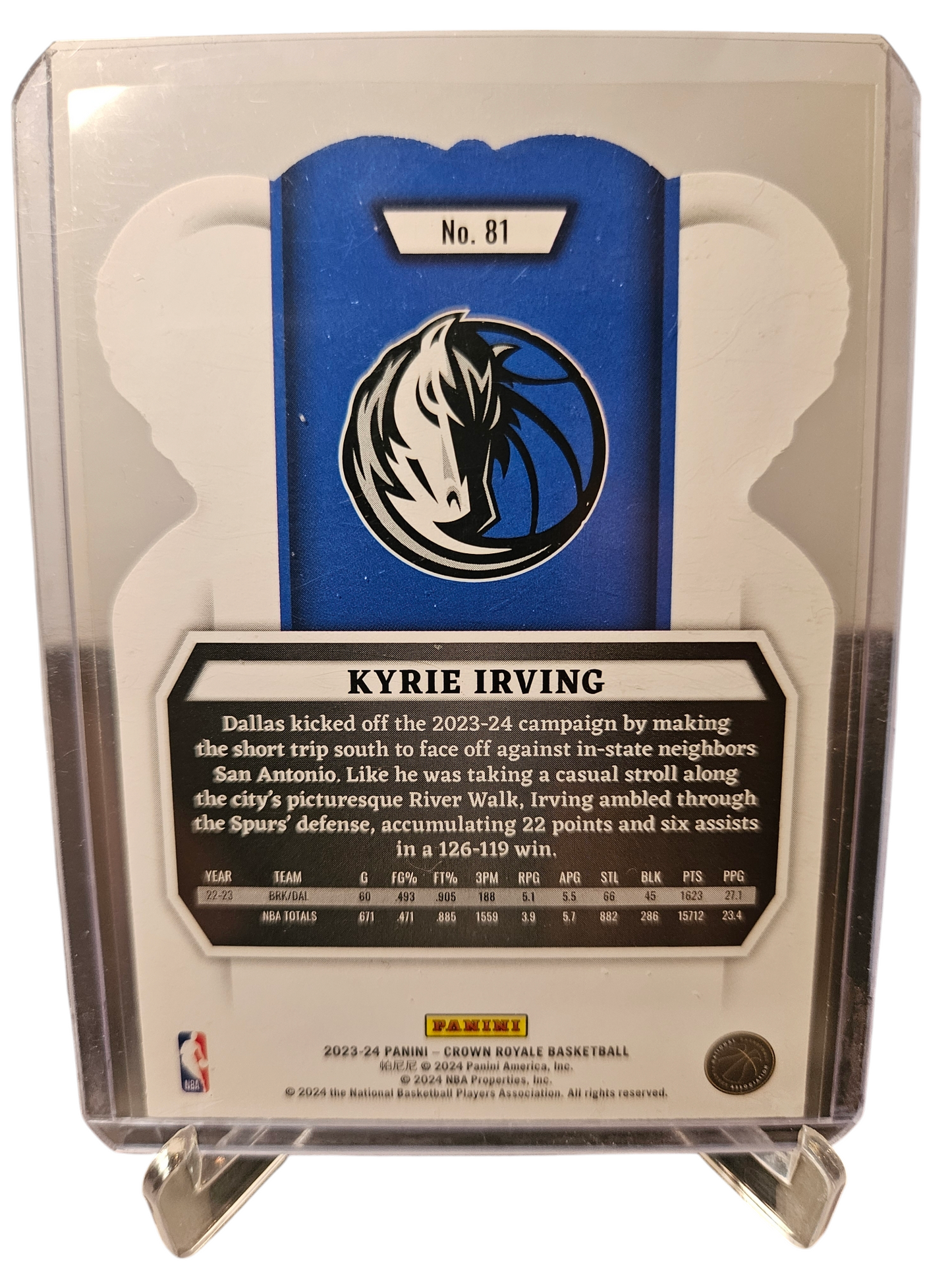 2023-24 Panini Crown Royale #81 Kyrie Irving