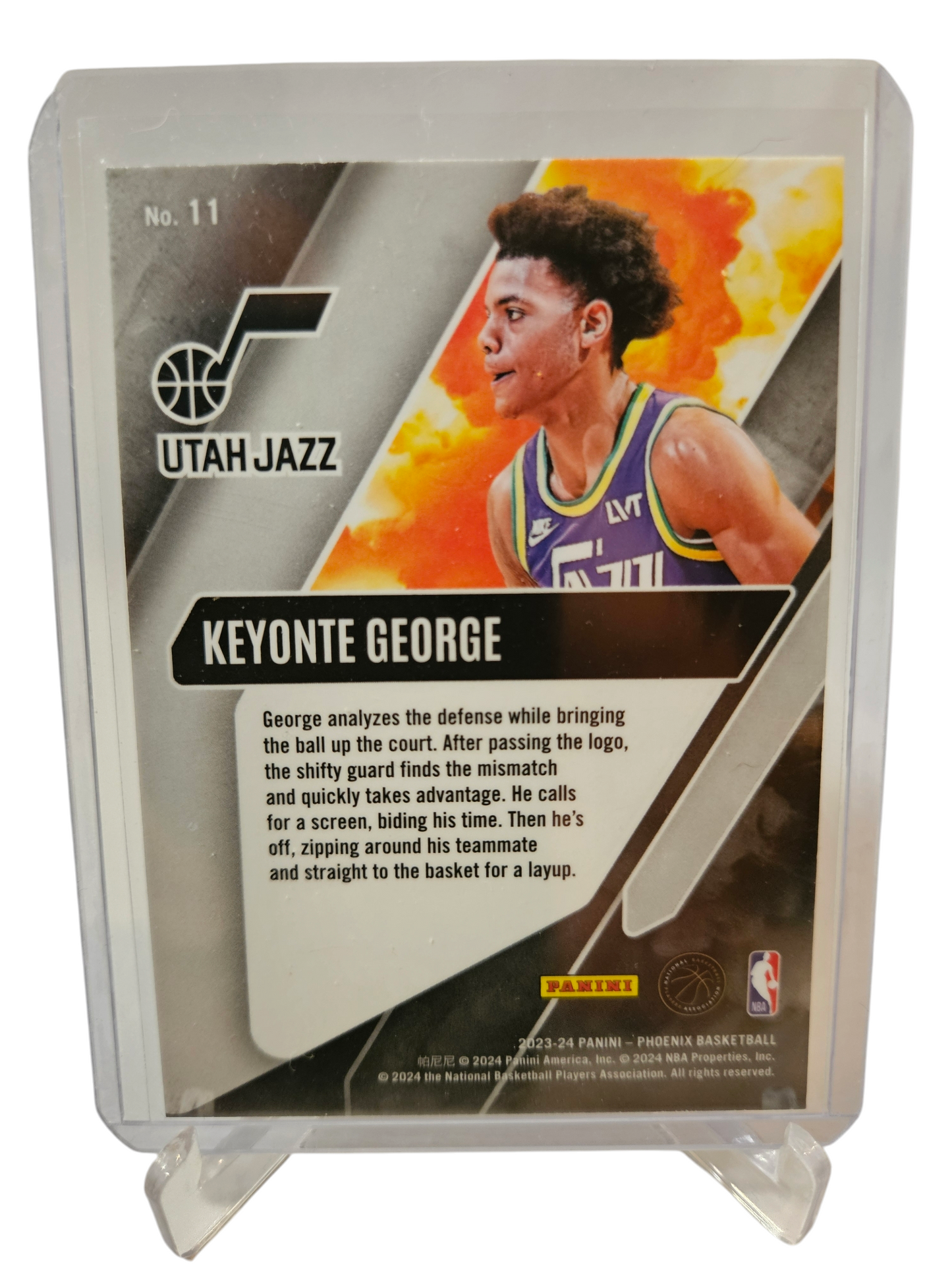 2023-24 Panini Phoenix #11 Keyonte George Rookie Card Operation Detonation