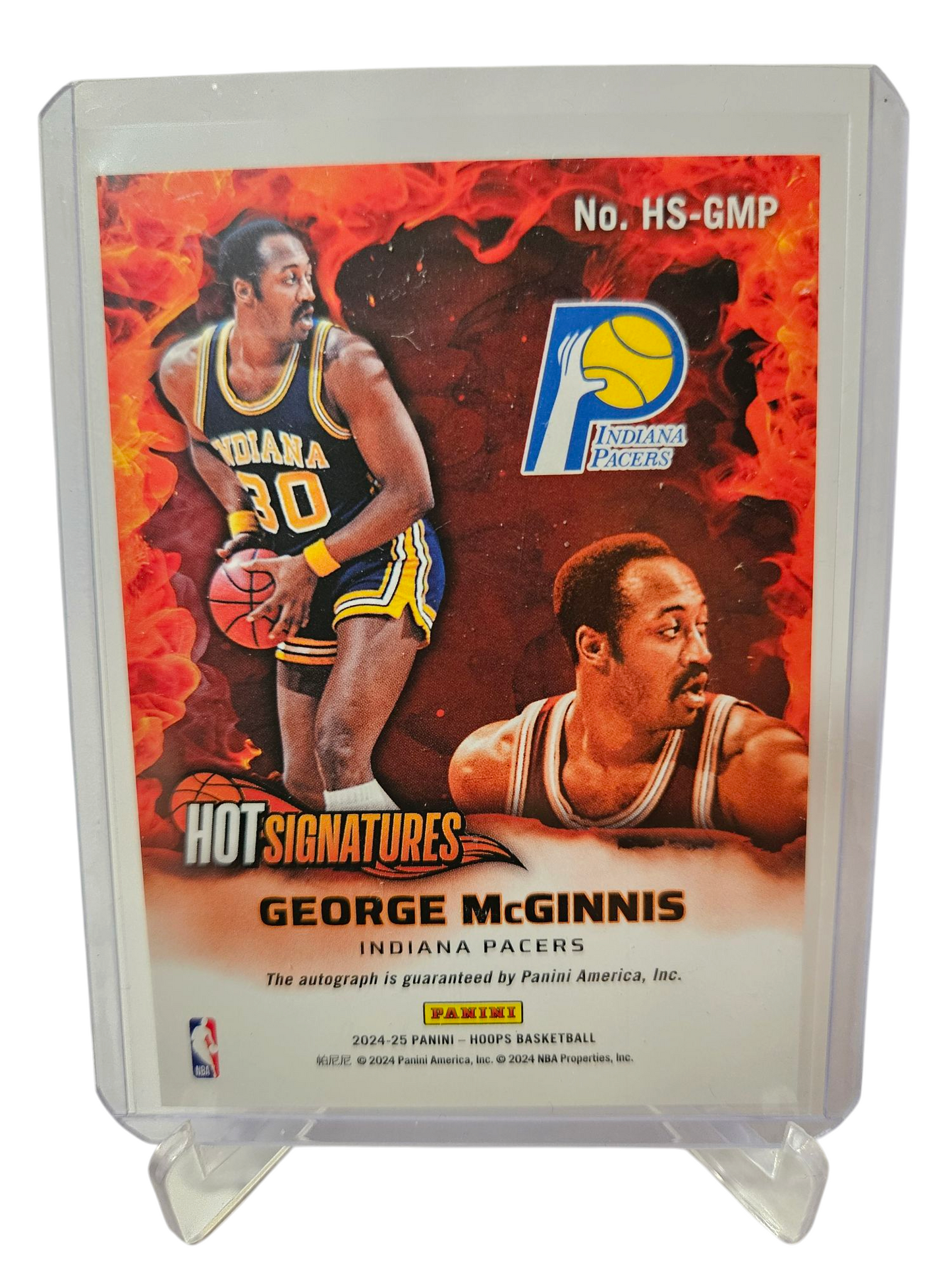 2024-25 Panini Hoops #HS-GMP George McGinnes Hot Signatures