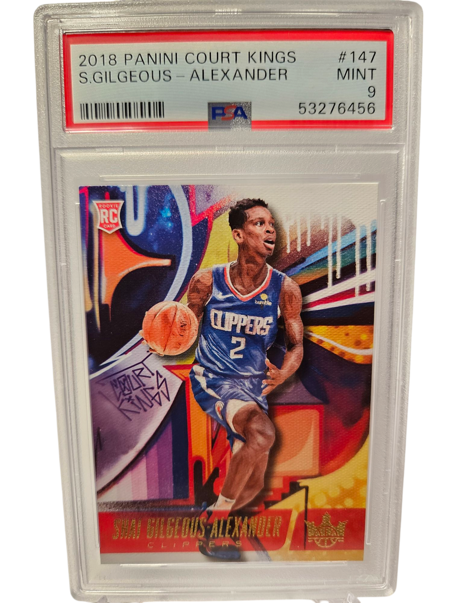 2018 Panini Court Kings #147 Shai Gilgeous Alexander Rookies II PSA9 Mint
