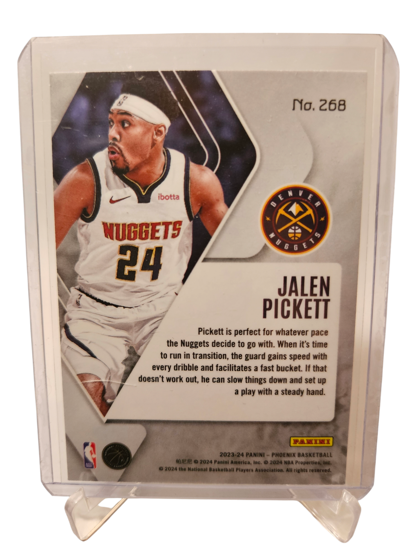 2023-24 Panini Phoenix #268 Jalen Pickett Rookie Card