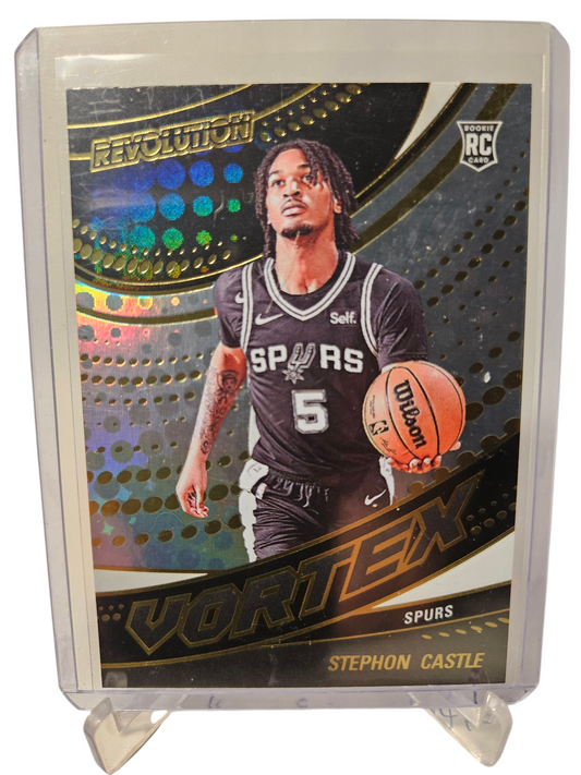 2024-25 Panini Revolution #19 Stephon Castle Rookie Card Vortex
