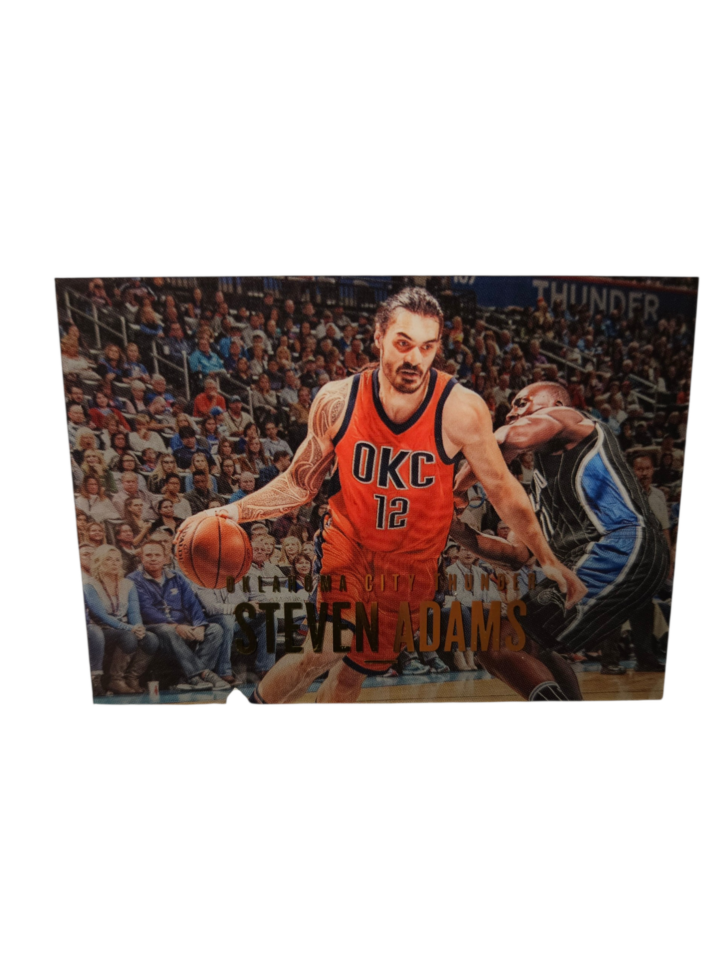 2016-17 Panini Preferred #14 Steven Adams Stat Line Memorabilia Booklet Game Worn Patch November 13th 2016 101/149