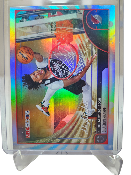 2025-26 Topps Hoops #267 Shaedon Sharpe Highlights