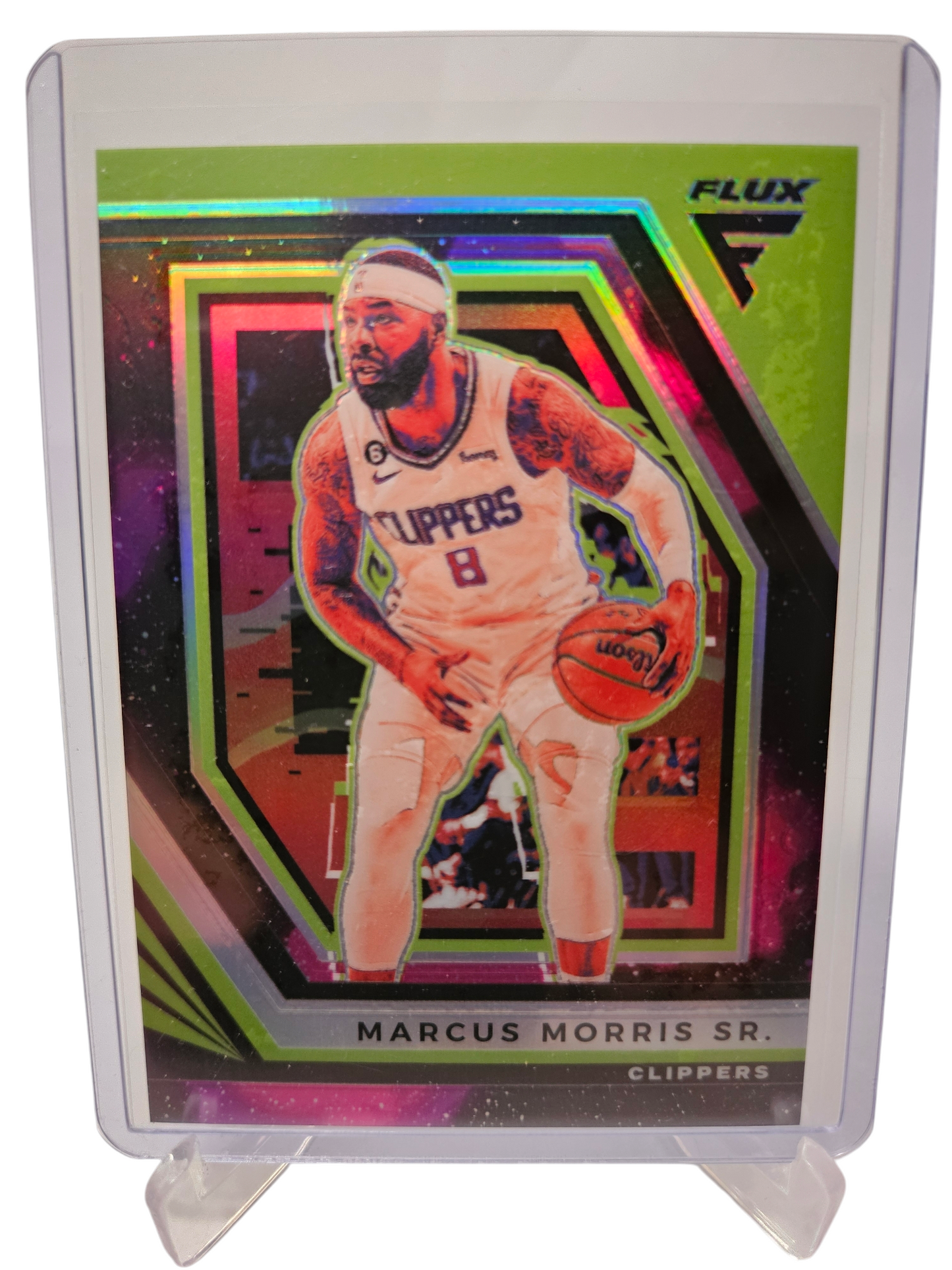 2022-23 Panini Flux #128 Marcus Morris SR Purple Prizm 24/75
