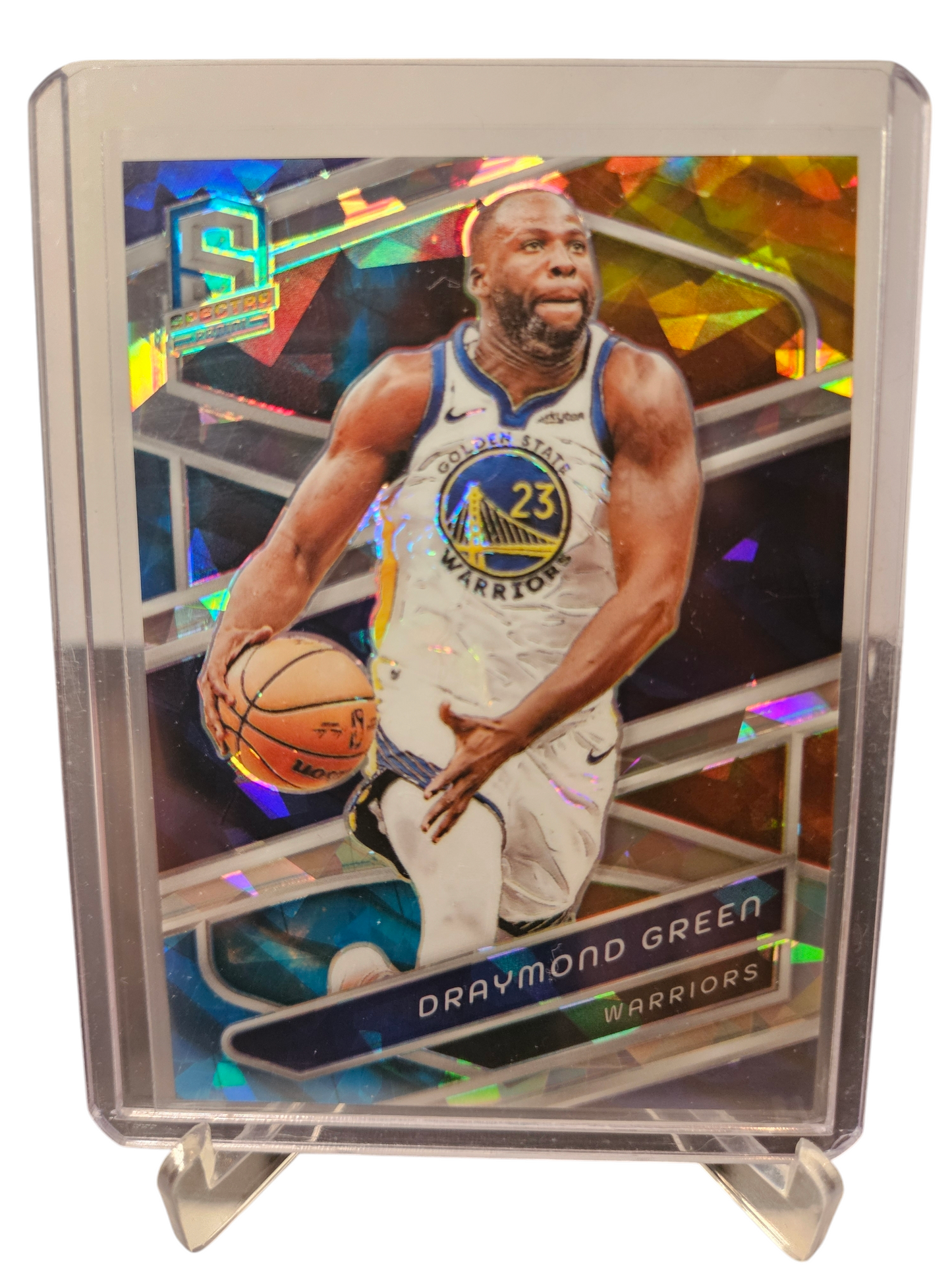 2023-24 Panini Specrta #10 Draymond Green Cracked Ice Prizm 37/49