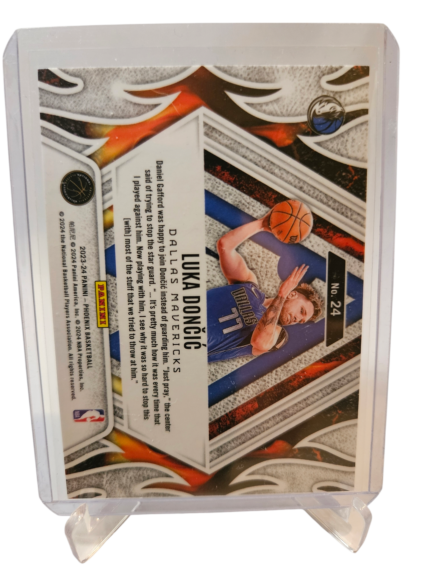 2023-24 Panini Phoenix #24 Luka Doncic Fire Forged