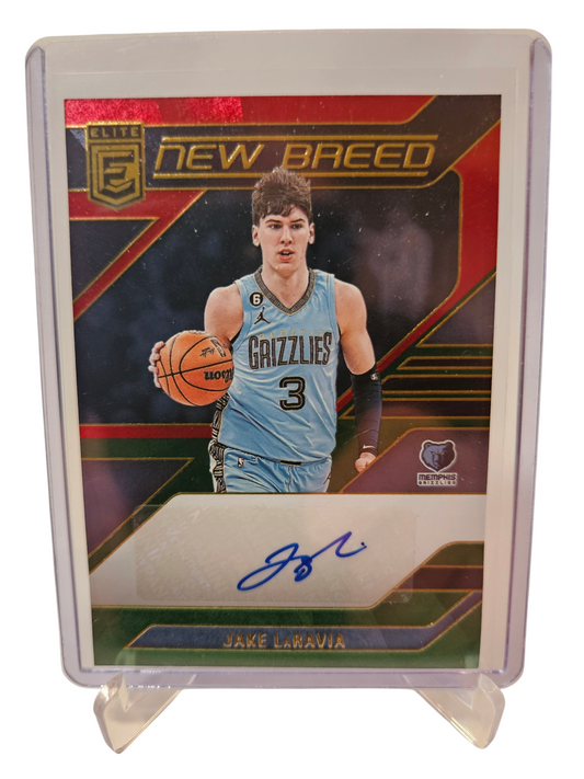 2023-24 Panini Donruss Elite #NB-JAK Jake LaRavia New Breed Autograph