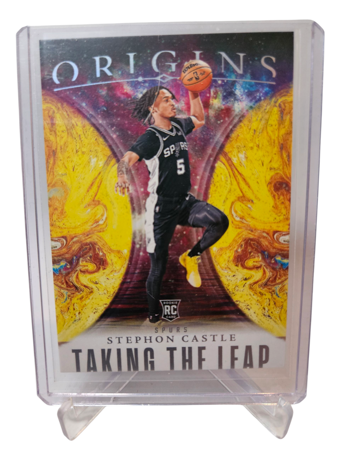 2024-25 Panini Origins #2 Stephon Castle Rookie Card Taking The Leap