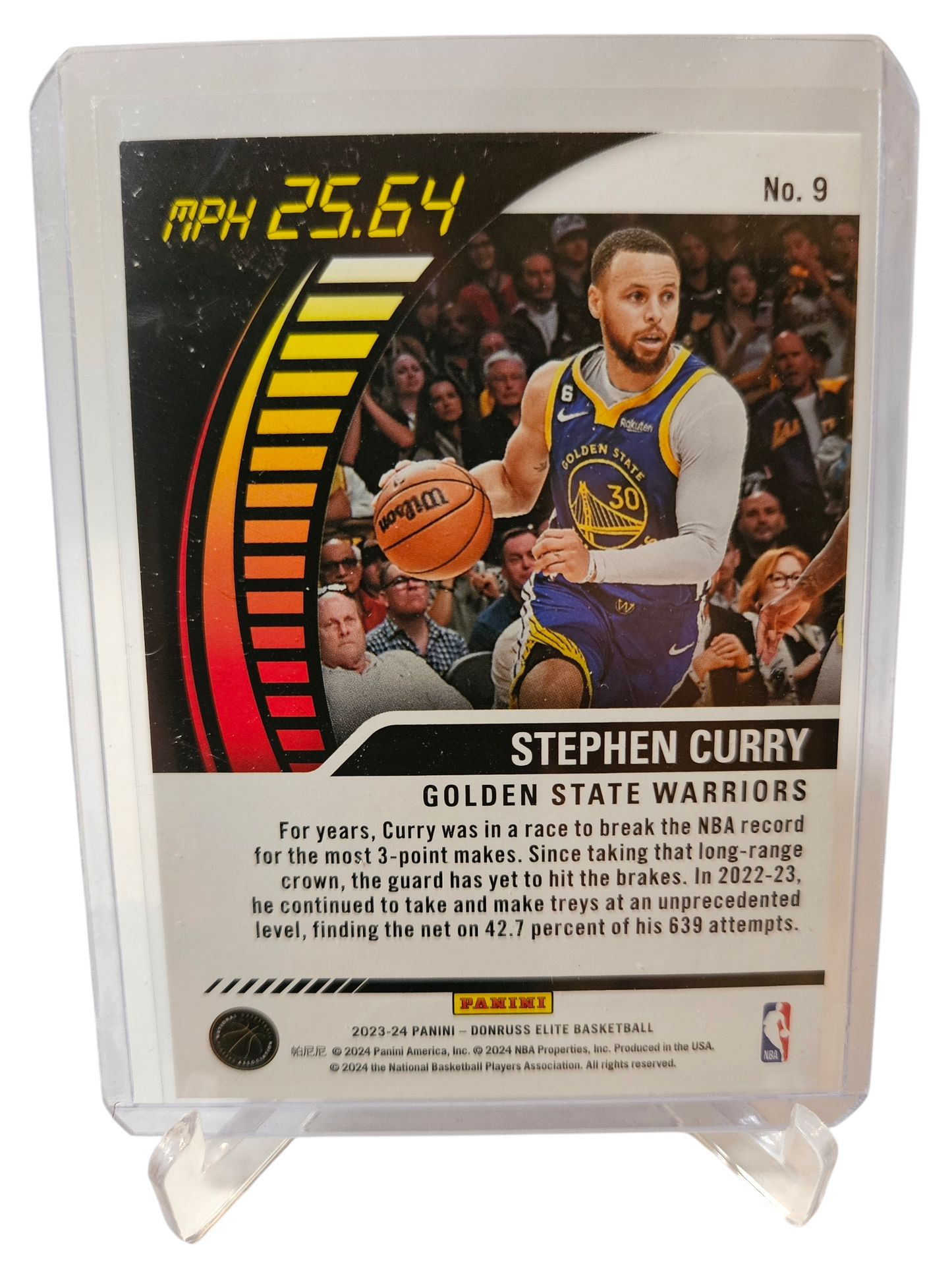 2023-24 Panini Donruss Elite International #9 Stephen Curry Full Throttle Red