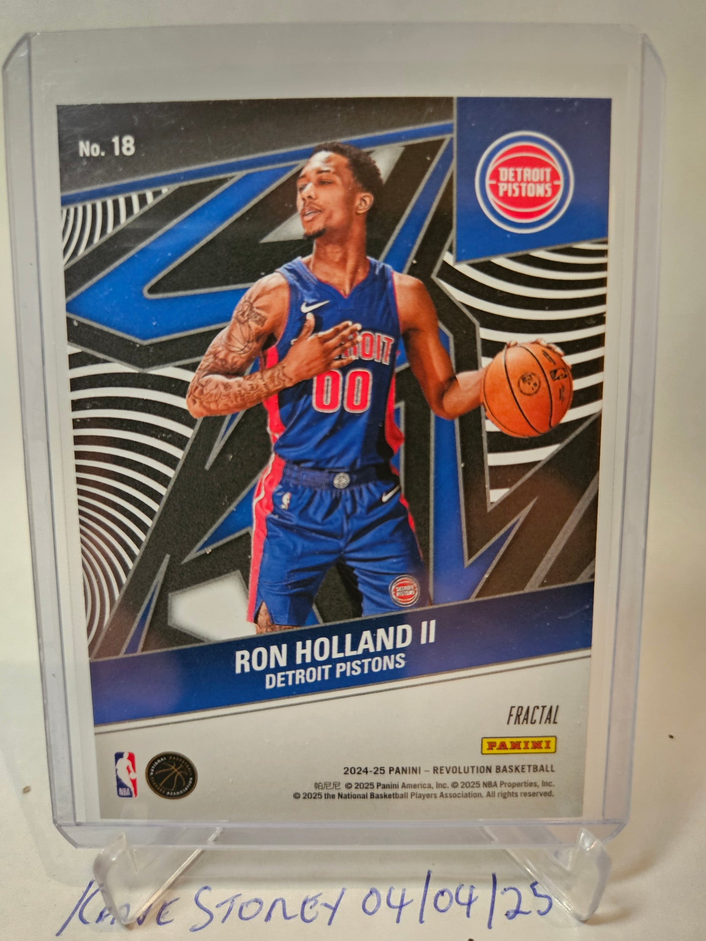 2024-25 Panini Revolution #2 Ron Holland II Rookie Revolution Fractal