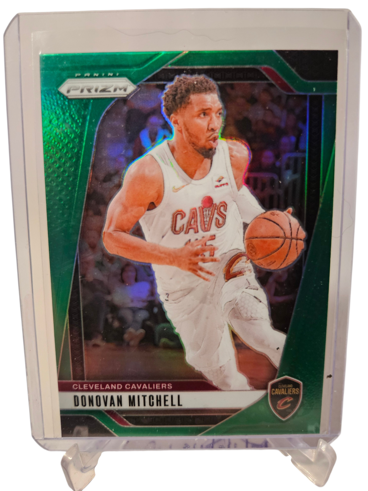 2024-25 Panini Prizm #155 Donovan Mitchell Green Prizm