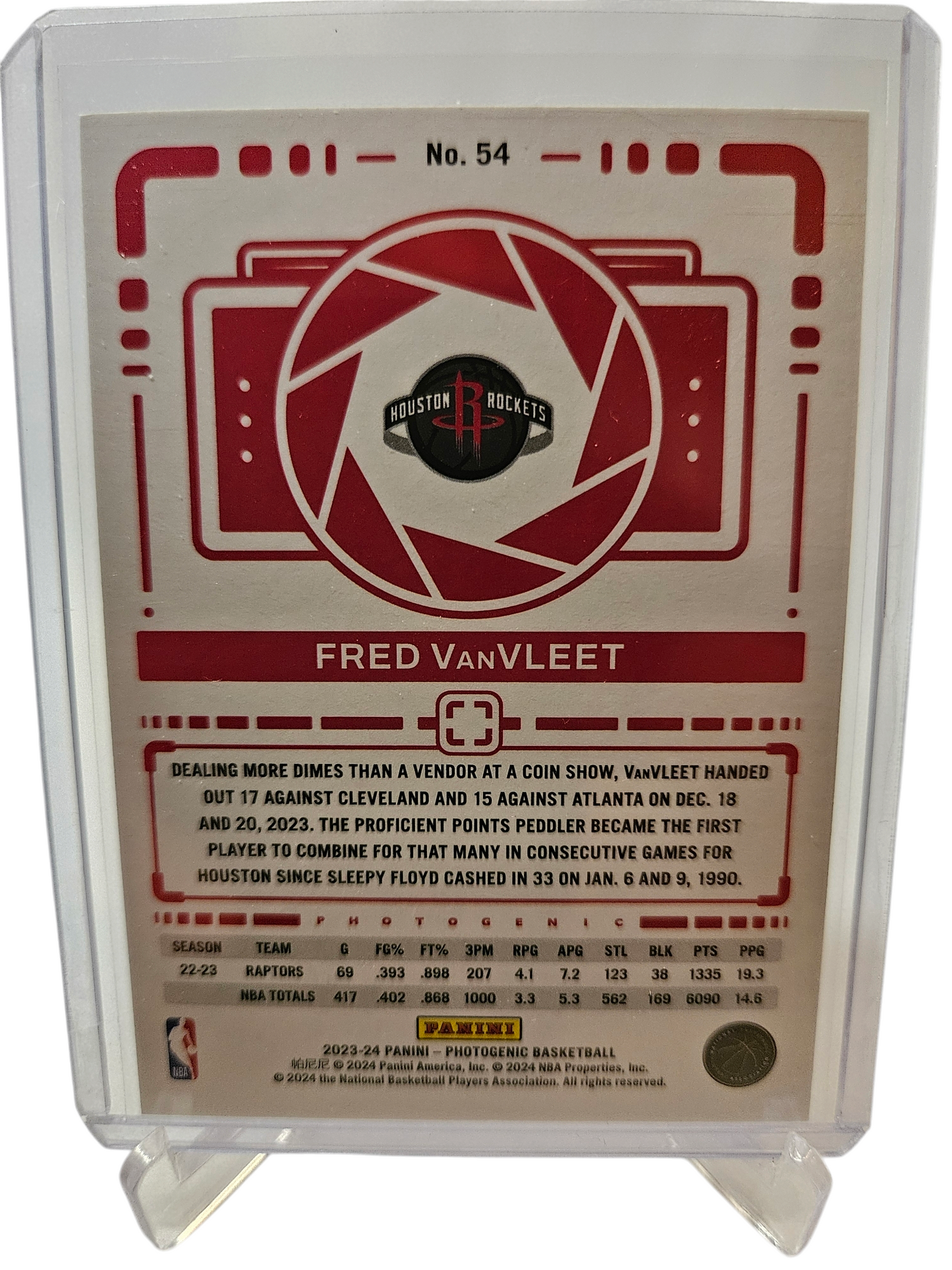 2023-24 Panini Photogenic #54 Fred VanVleet