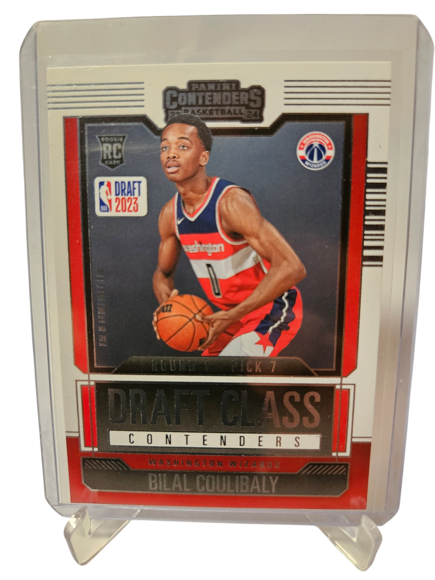 2023-24 Panini Contenders #8 Bilal Coulibaly Rookie Card Draft Class