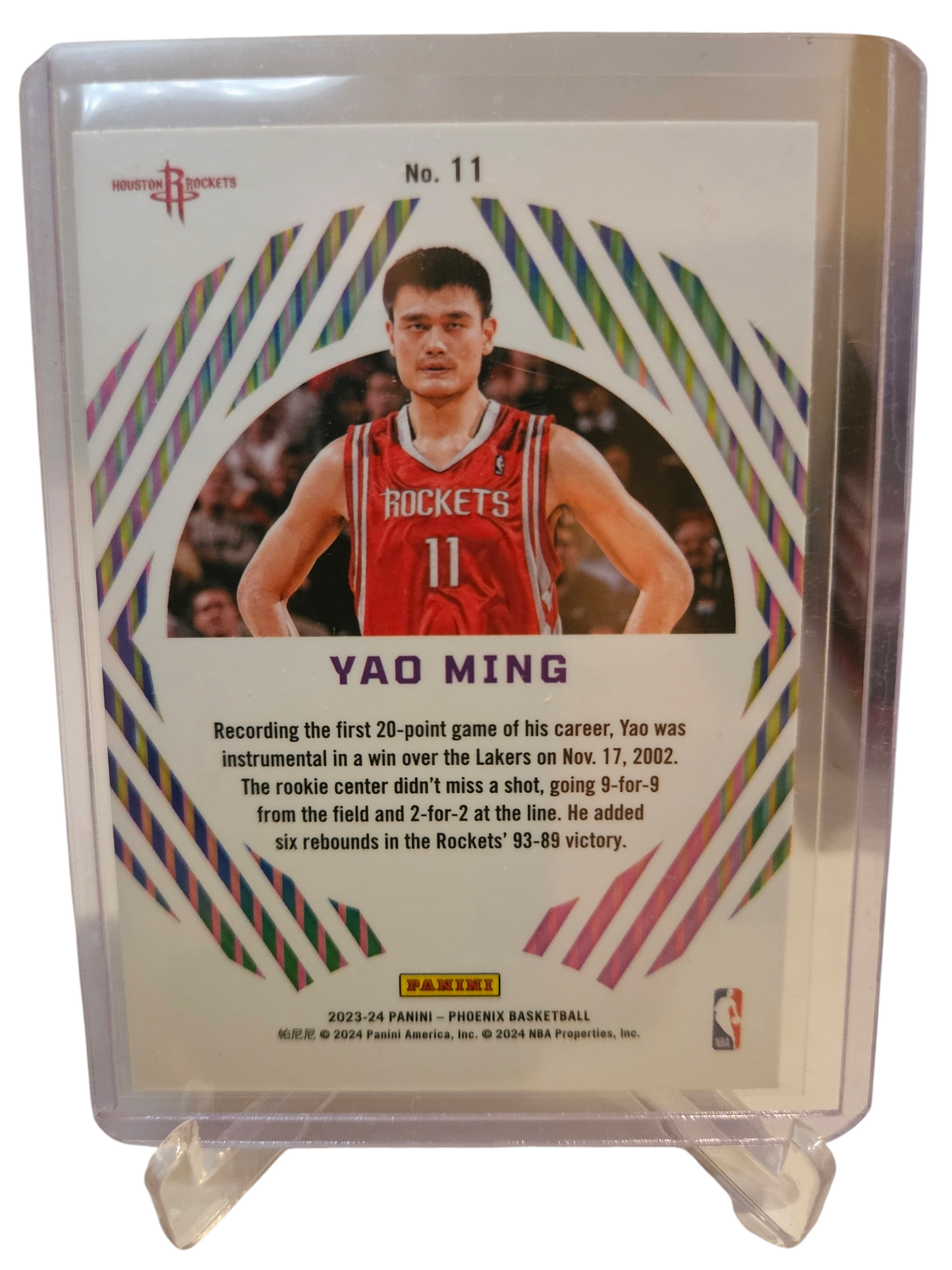 2023-24 Panini Phoenix #11 Yao Ming Mystique