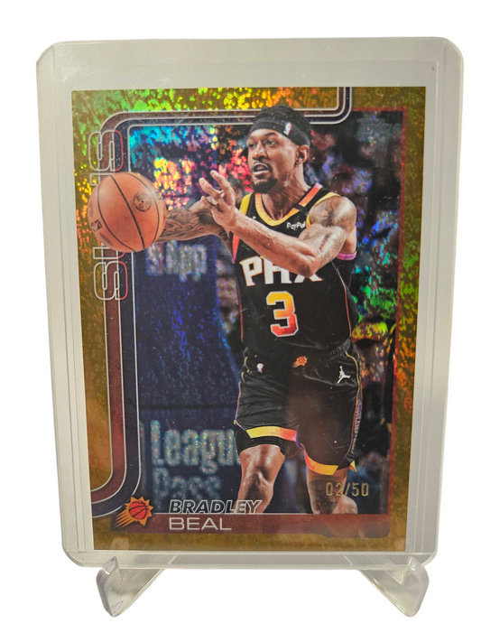 2025 Topps #158 Bradley Beal Sand Glitter Gold Foil 02/50
