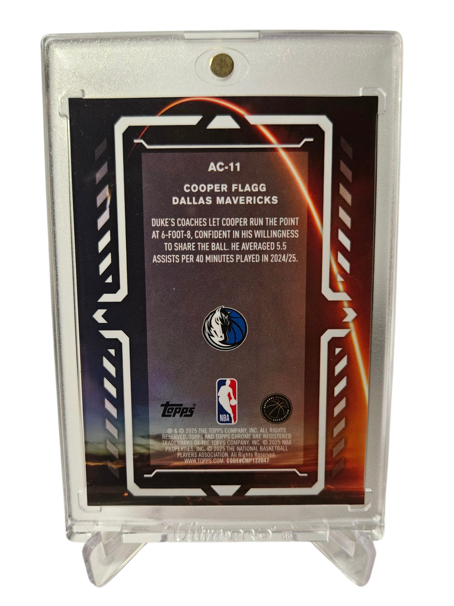 2025 Topps Chrome #AC-12 Cooper Flag Rookie Card Activators Pulsar