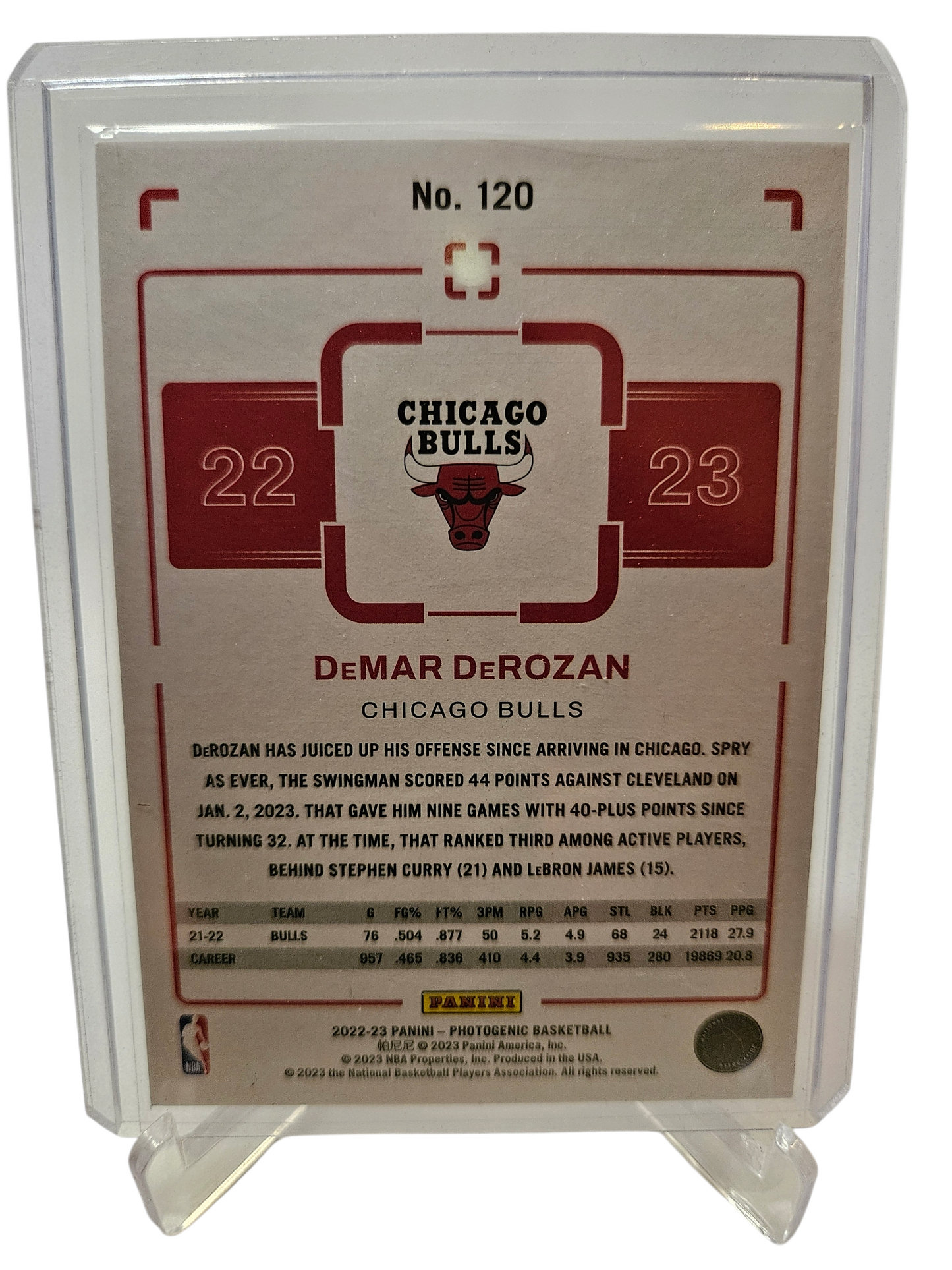 2022-23 Panini Photogenic #120 DeMar DeRozan